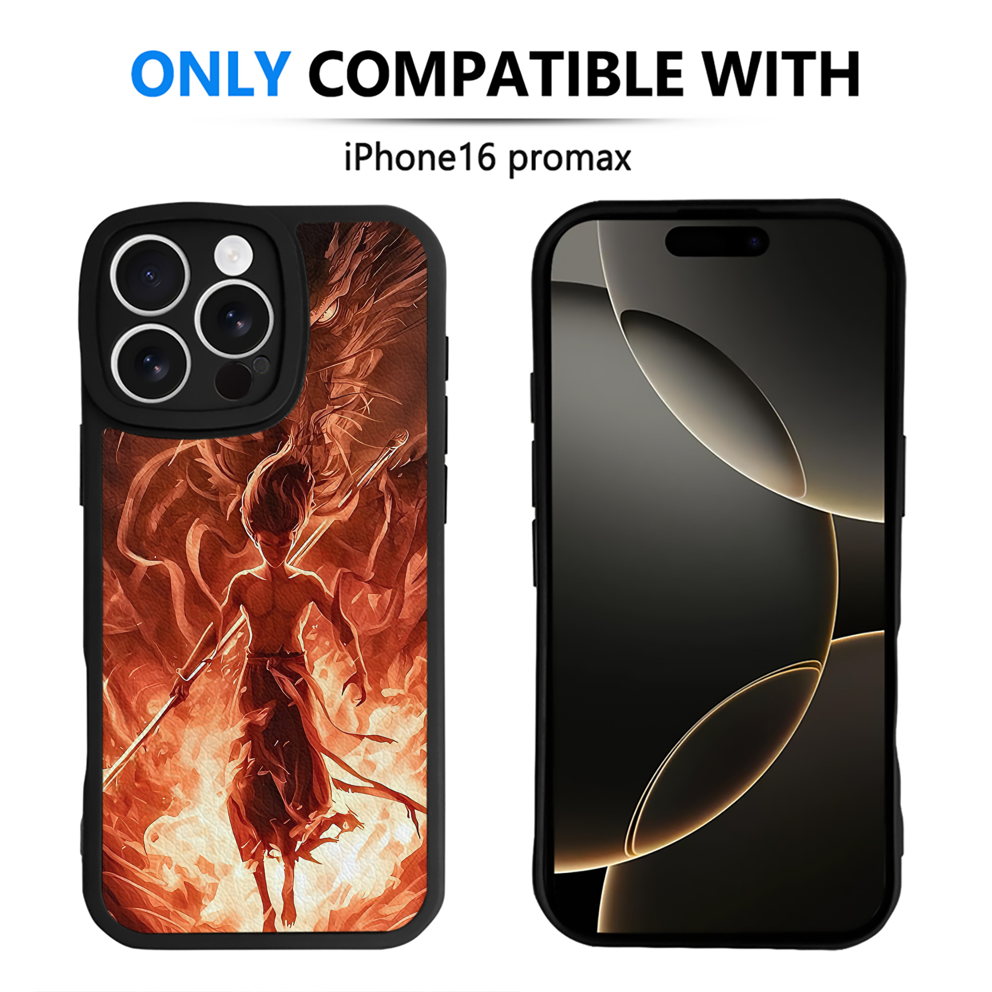 （画像用） Ne Zha 2 ナタ 魔童の大暴れ 【iPhone 16シリーズ対応】シリコンスマホケース（レザー調） 材質：シリコン